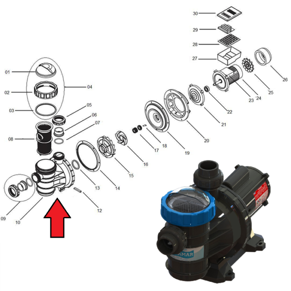 PRE FILTRO C/CORPO MOTOR (1011) - SODRAMAR - Imagem 2