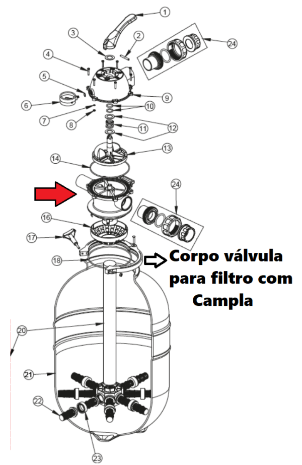 CORPO FILTRO CAMPLA (2139) - SIBRAPE - Imagem 4