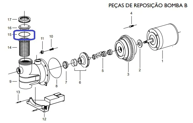 ORING PRE FILTRO BOMBA B (2444) - JACUZZI - Imagem 2