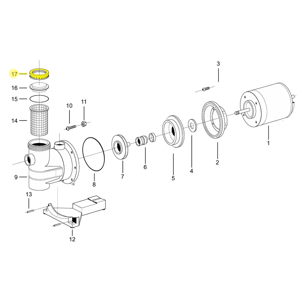 ROSCA TAMPA PRE FILTRO "A" (2328) - JACUZZI - Imagem 2